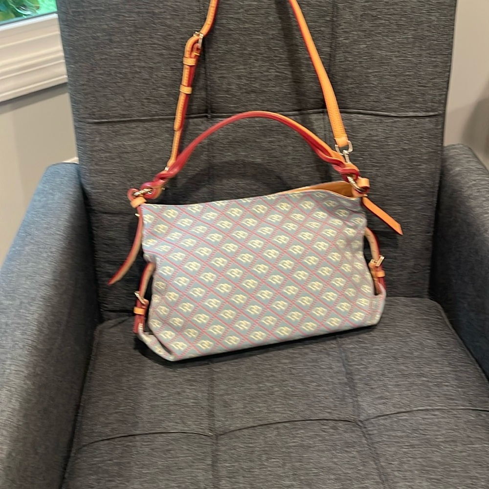 Dooney & Bourke Monogram Brenna Satchel - Picture 2 of 16
